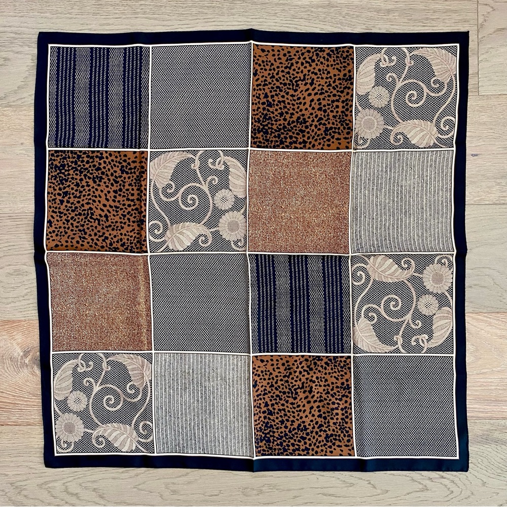 Talbots Patchwork Silk Scarf